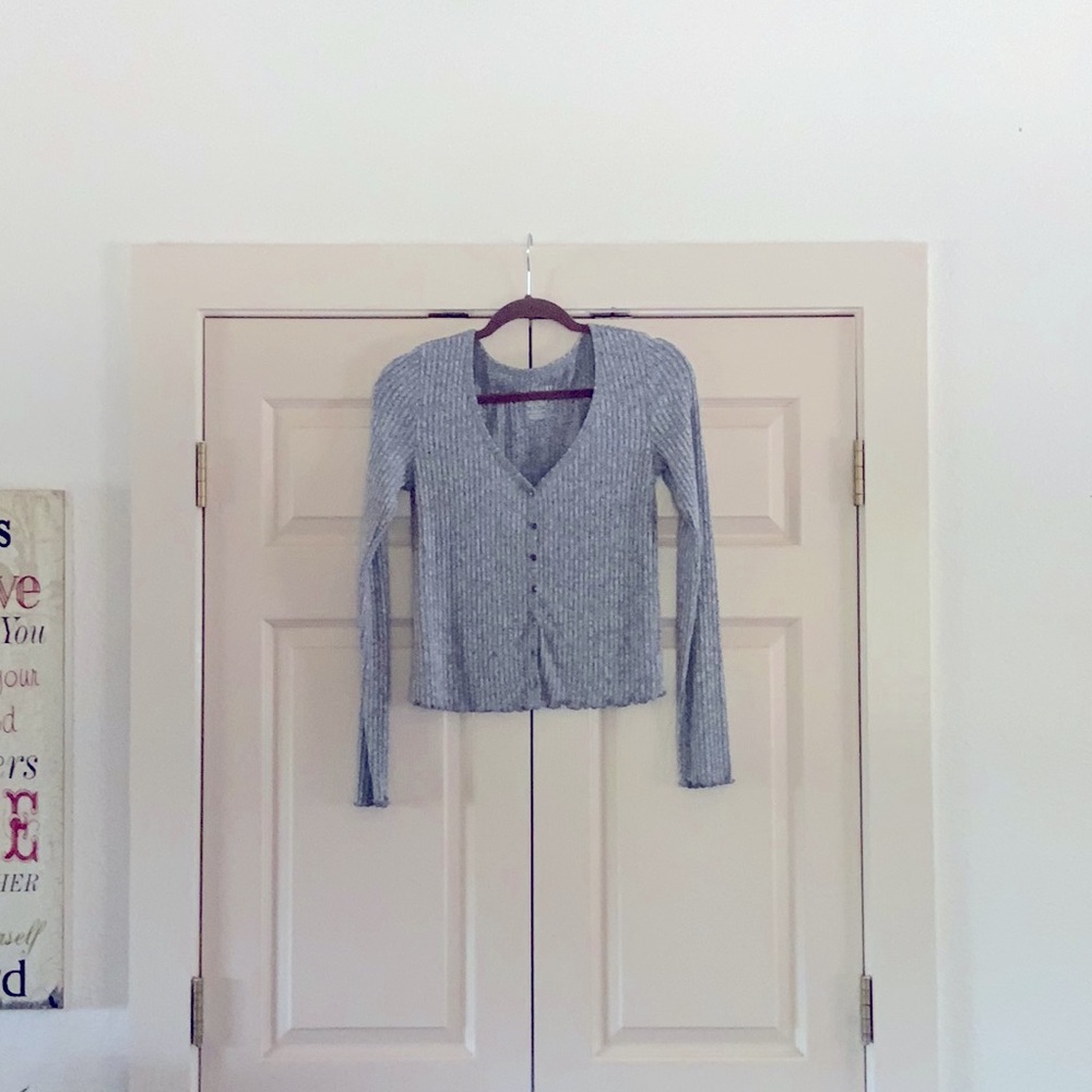 Button down sweater